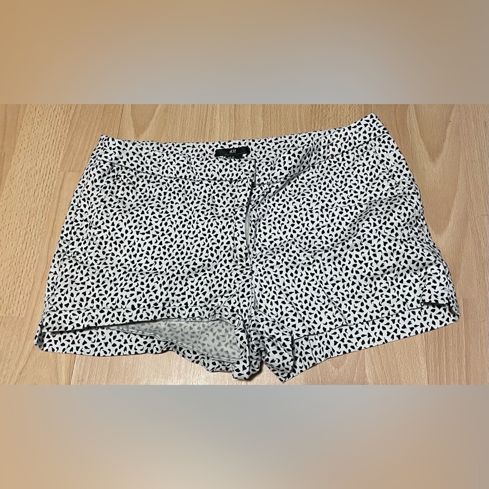 Black & White Patterned Shorts